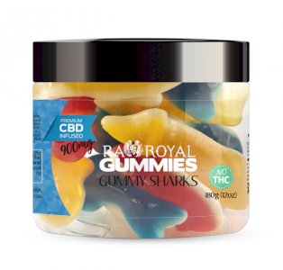 R.A. Royal Gummies – 900MG CBD Infused Gummy Sharks