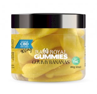 R.A. Royal Gummies – 900MG CBD Infused Gummy Bananas