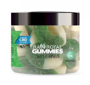 R.A. Royal Gummies – 900MG CBD Infused Apple Rings