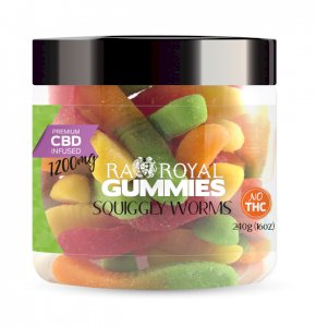 R.A. Royal Gummies – 1200MG CBD Infused Squiggly Worms
