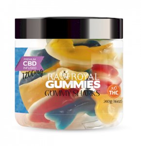 R.A. Royal Gummies – 1200MG CBD Infused Gummy Sharks