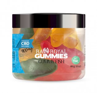 R.A. Royal Gummies – 900MG CBD Infused Gummy Fish