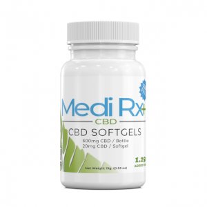 MEDIRX+ 25mg SOFTGELS w/1.25mg Terpenes Omega 3, 6, 9