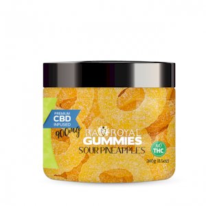 R.A. Royal Gummies – 900MG CBD Infused Sour Pineapple