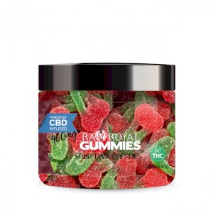 R.A. Royal Gummies – 900MG CBD Infused Sour Twin Cherries