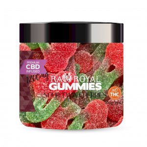 R.A. Royal Gummies – 1200MG CBD Infused Sour Twin Cherries