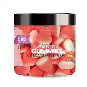 R.A. Royal Gummies – 1200MG CBD Infused Strawberry Drops