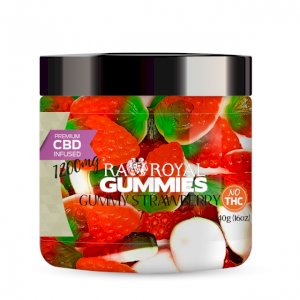 R.A. Royal Gummies – 1200MG CBD Infused Foam Strawberry