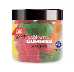 R.A. Royal Gummies – 300MG CBD Infused Sour Kids