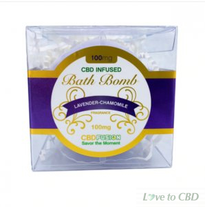 CBD FUSION - CBD BATH - LAVENDER BATH BOMB - 100MG