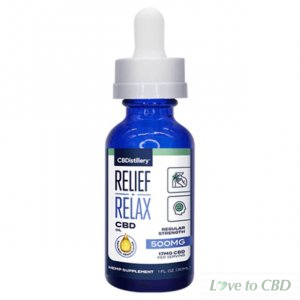 CBDISTILLERY - CBD TINCTURE - BROAD SPECTRUM RELIEF+RELAX - 500MG-2500MG