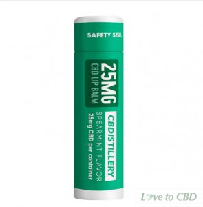CBDISTILLERY - CBD TOPICAL - BROAD SPECTRUM SPEARMINT LIP BALM - 25MG