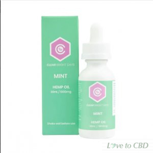 CLEAR BRIGHT DAYS - CBD TINCTURE - MINT - 1000MG