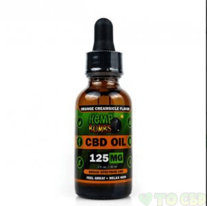 HEMP BOMBS - CBD TINCTURE - ORANGE CREAMSICLE - 125MG-4000MG