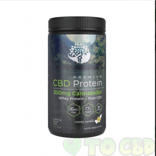 Creating better days cbd drink mix whey protein powder 300mg