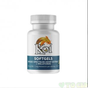 KOI CBD - CBD SOFT GELS - BROAD SPECTRUM HEMP EXTRACT MELATION - 25MG