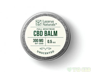 LAZARUS NATURALS - CBD TOPICAL - UNSCENTED FULL SPECTRUM BALM - 300MG-1200MG