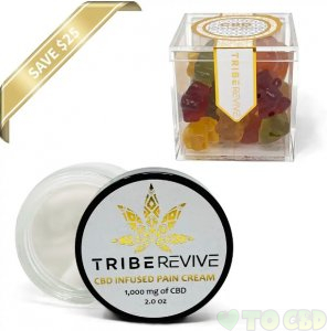 CBD Pain Management Bundle  Extra Strength Pain Cream + Gummy Bears (Save $25)